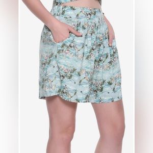 HER UNIVERSE DISNEY PETER PAN Mermaid Lagoon Retro Challis SHORTS!